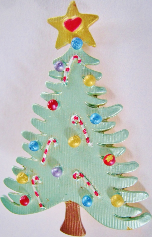 Christmas tree pins from Bijoutree's JEWELED FOREST